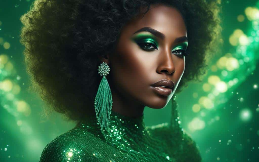 Green Mermaid Dress for Dark Skin Tones