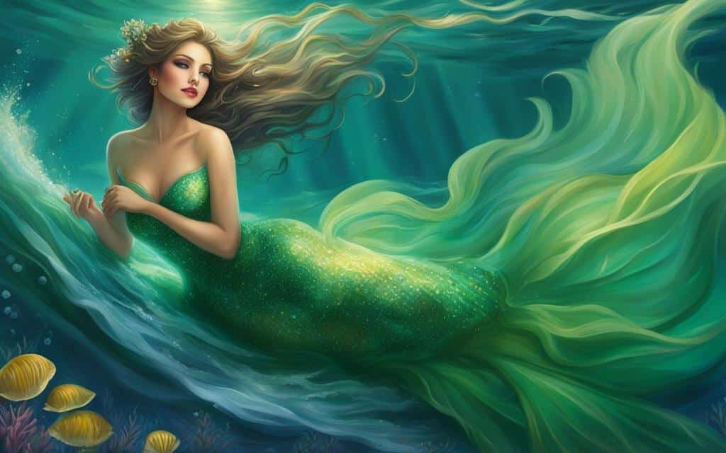 green mermaid dress for fair skin tones